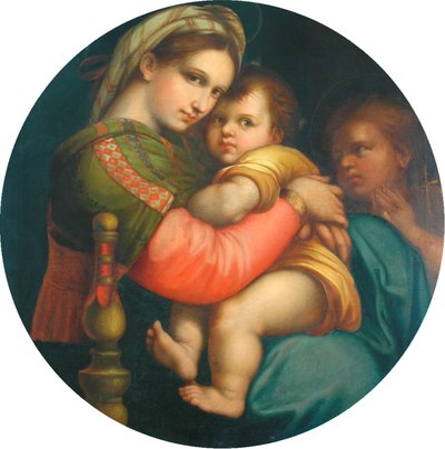 麦当娜和儿童的副本（主席麦当娜） 作者 after Raphael